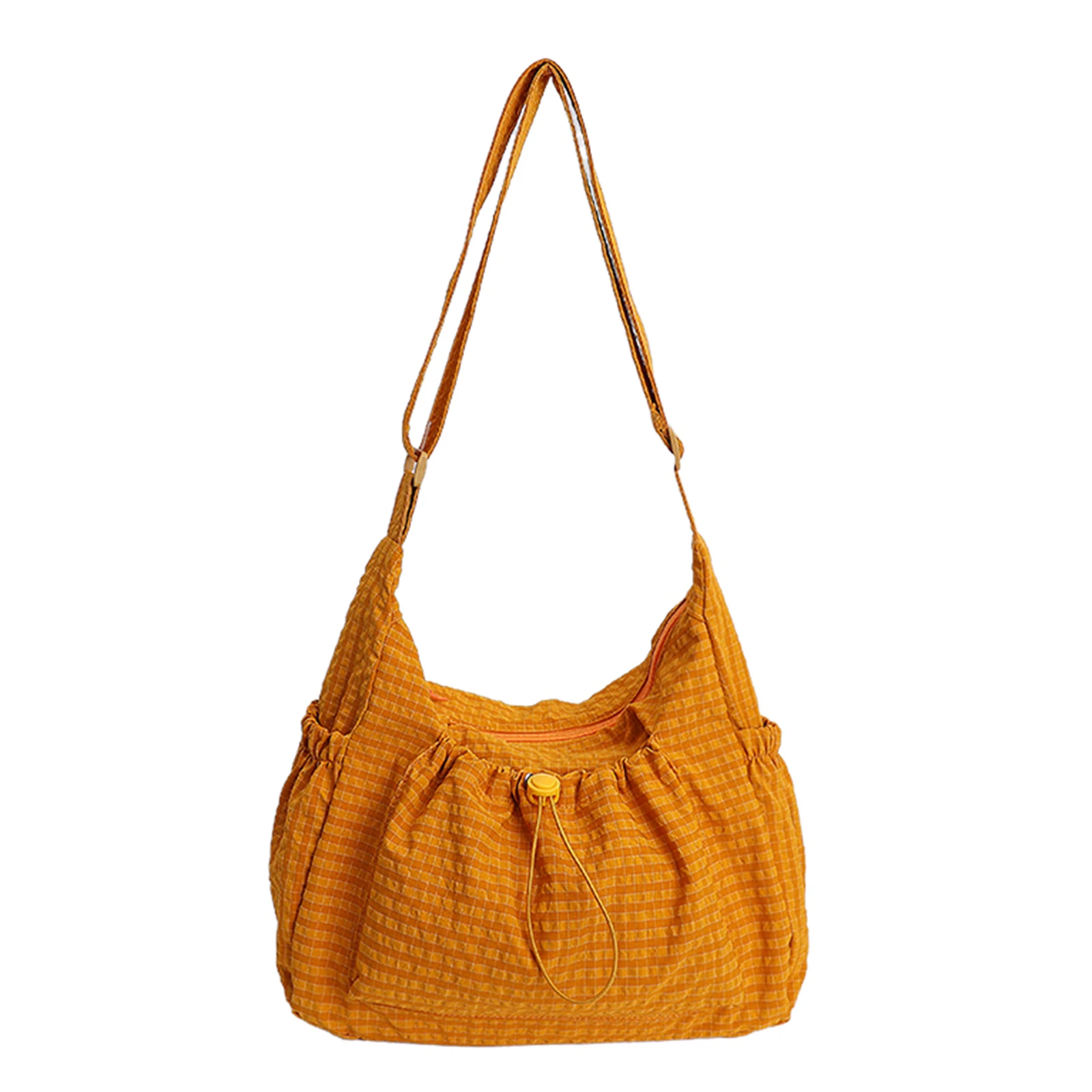 

Women Stylish Nylon Crossbody Bag Large Capacity Casual Sling Pouch Drawstring All-Match Tote Bags for Daily Work Commute