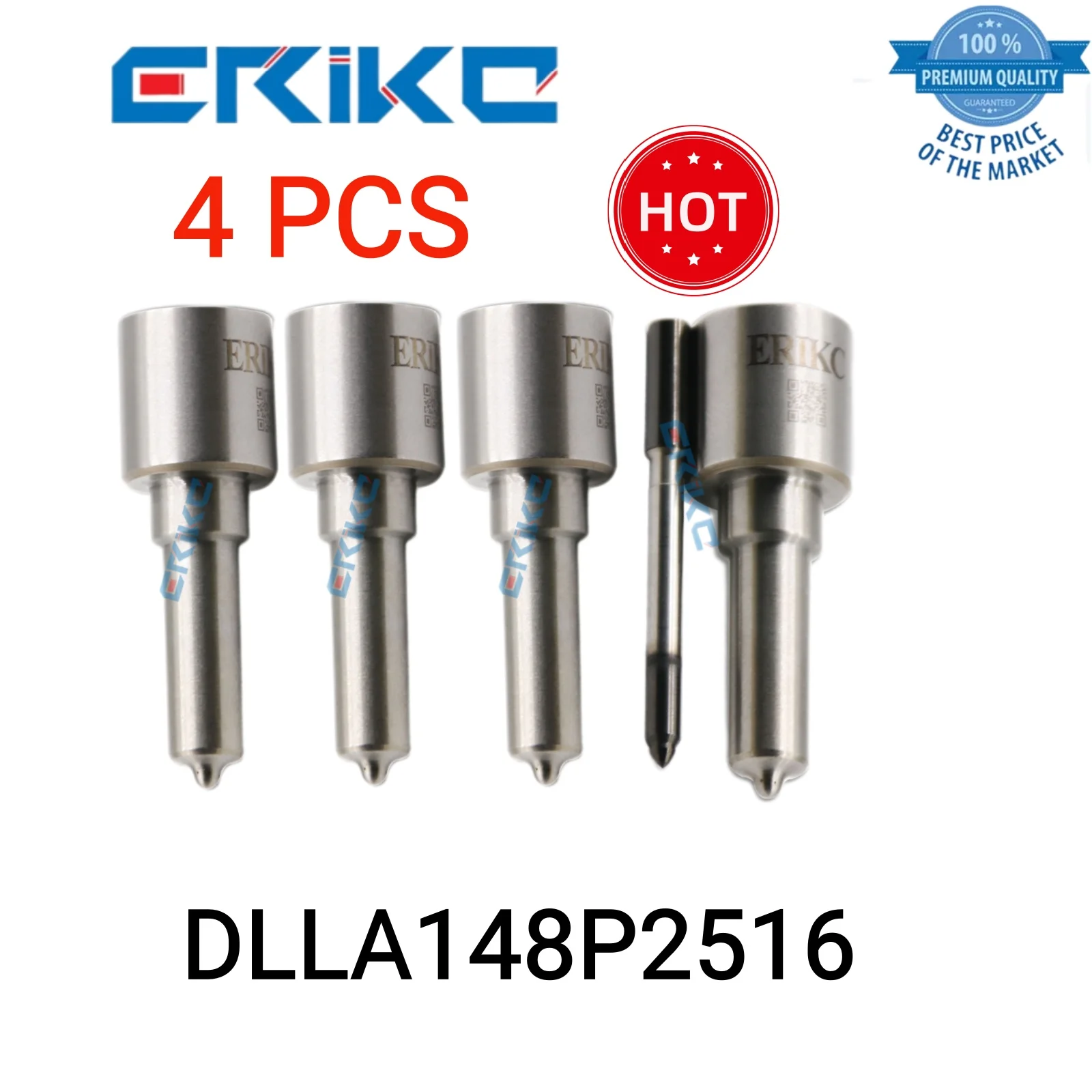 

4 PCS DLLA148P2516 Nozzle Diesel Engine DLLA 148 P 2516 Original Automatic Nozzle DLLA 148P2516 Common Rail Injector Parts