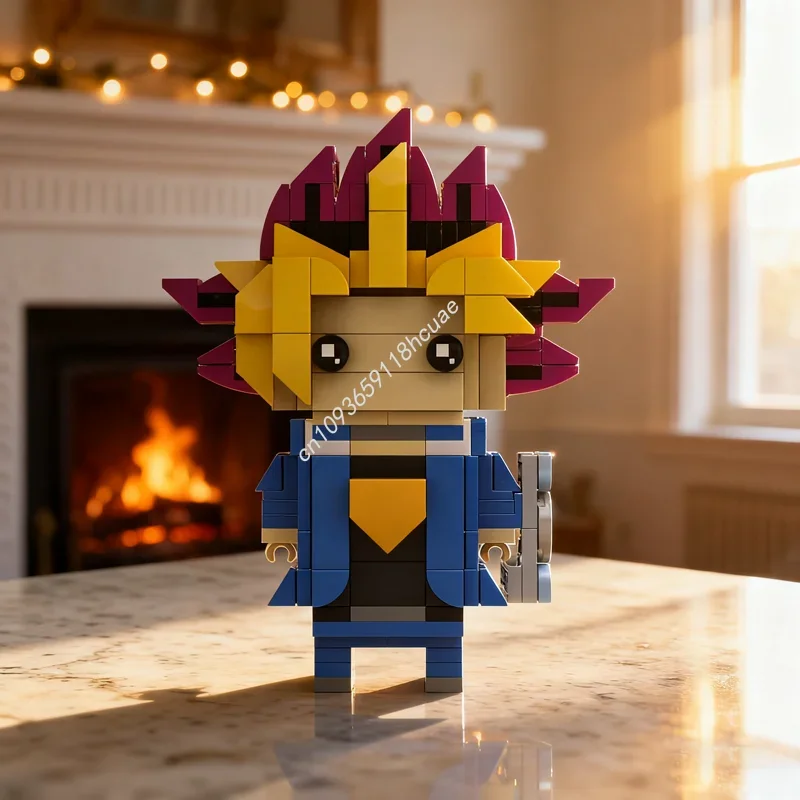 

263pcs MOC Yugi Muto Yu Gi Oh Brickheadz Model Building Christmas gift blocks Architecture Assemble DIY Education toys Brick