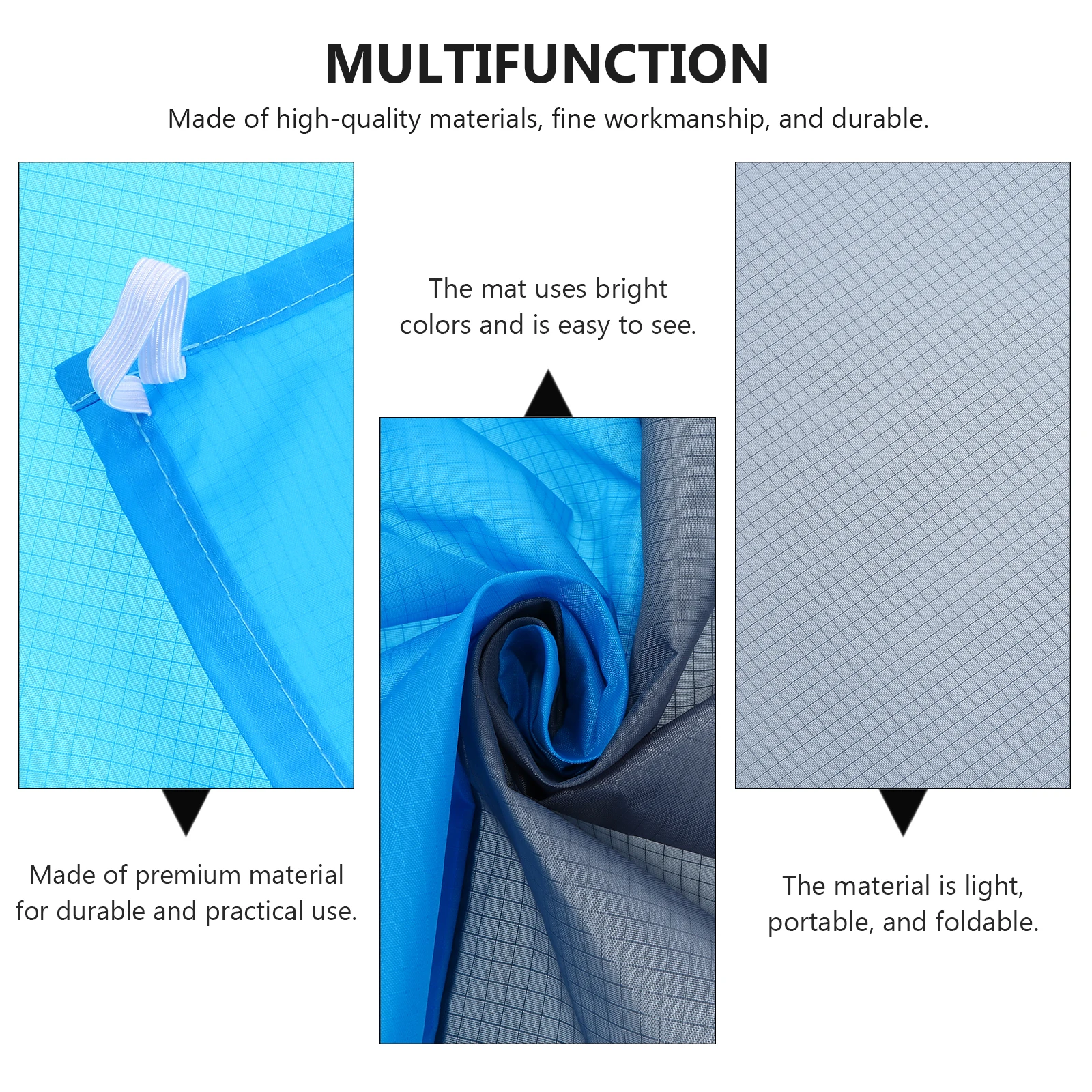 

Waterproof Picnic Blanket 210x200cm Lightweight Portable Foldable Beach Mat Camping Ground Pad Outdoor Activities