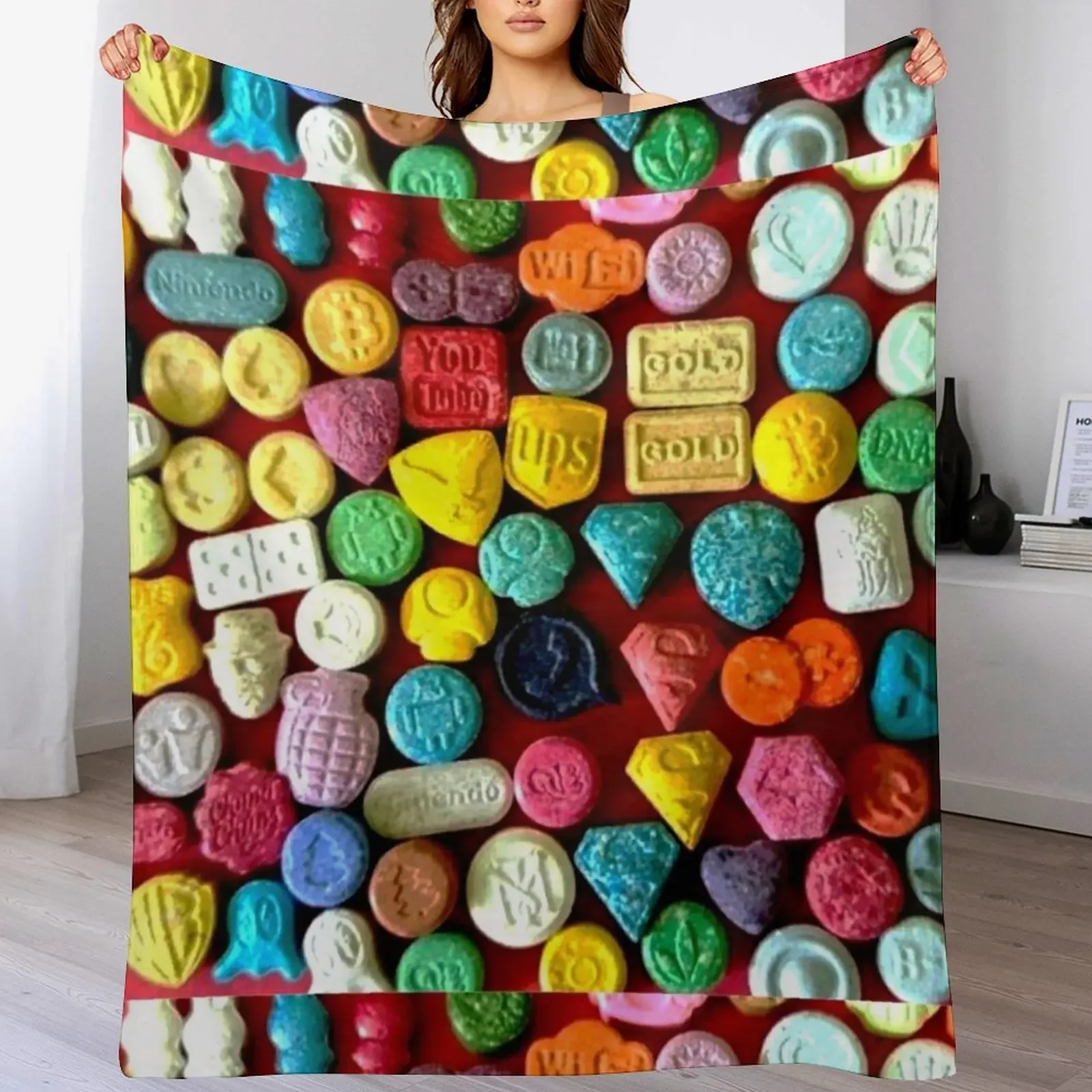 

Ecstacy Throw Blanket Cozy Napping Blanket Gift for Mom Dad