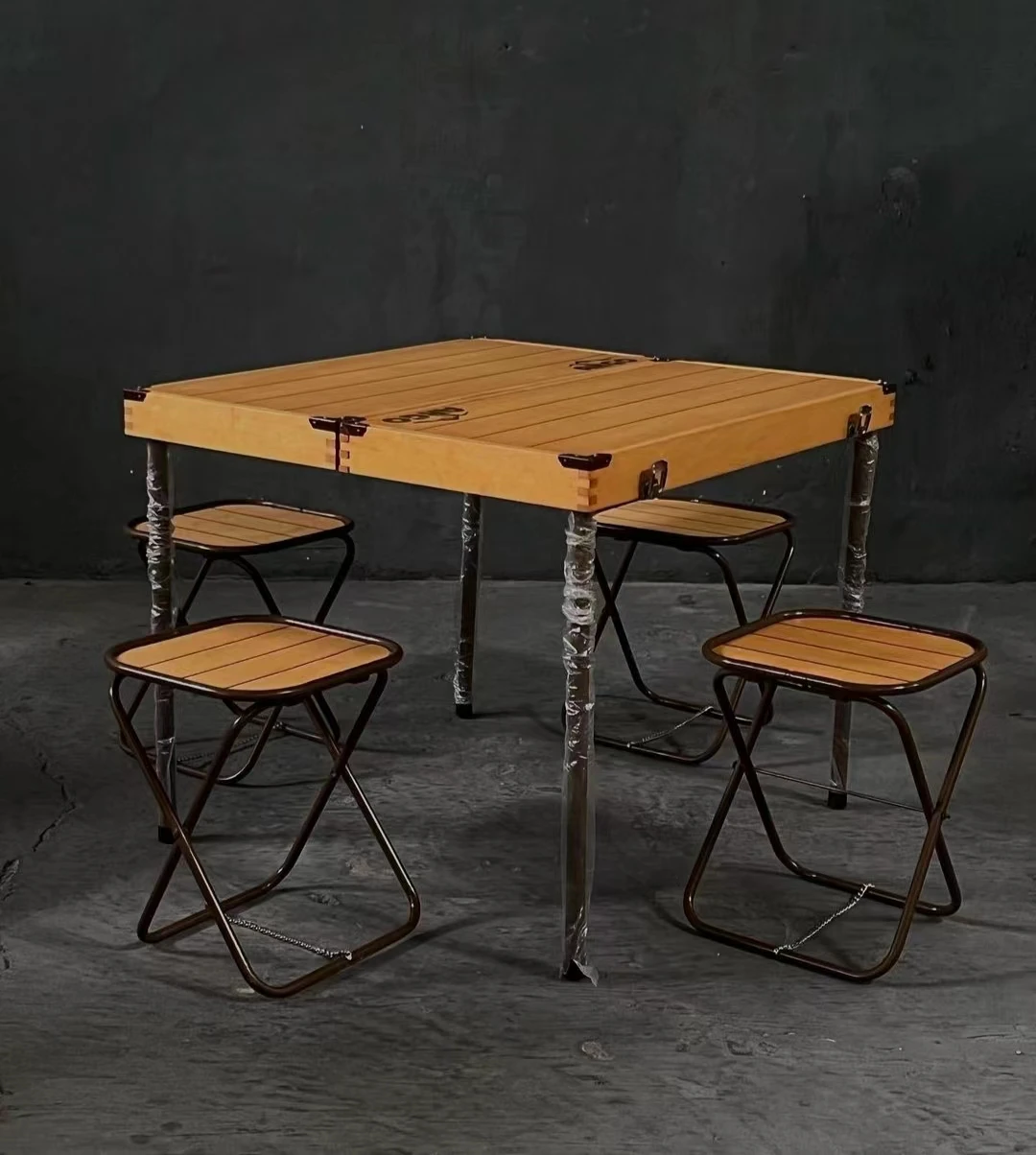 丈夫な屋外用家具 軽量 高さ調節可能 ピクニック キャンプ用屋外テーブル