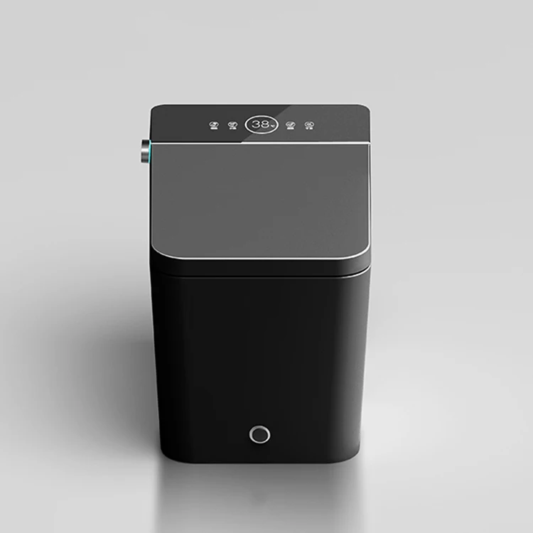 Black Square Automatic Intelligent 110v Guangdong Smart Bidet Bowl Toilet With Air Cleaner