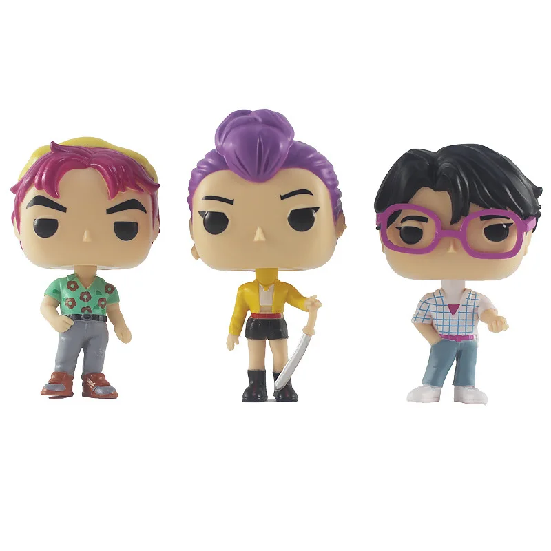 6 قطعة/المجموعة Kpopes شيطان الصيادين نموذج لجسم لعبة بولي كلوريد الفينيل الكرتون الألعاب الأجهزة الطرفية مكتب ديكور جمع أرقام لعبة مجسمة للطفل #3