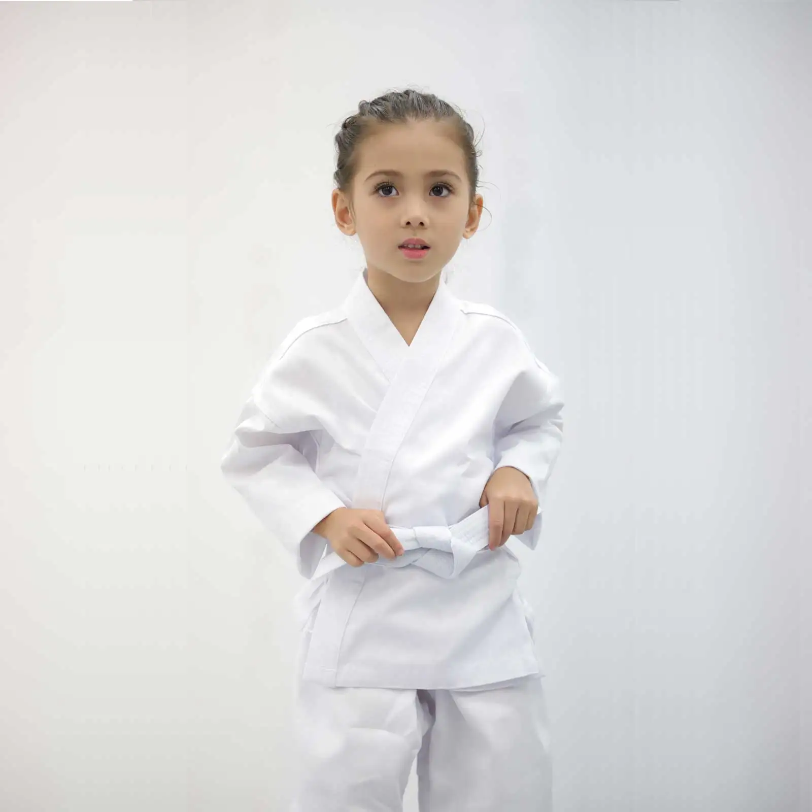 Tuta da allenamento per studenti uniforme da karate di alta qualità per bambini e adulti, traspirante C