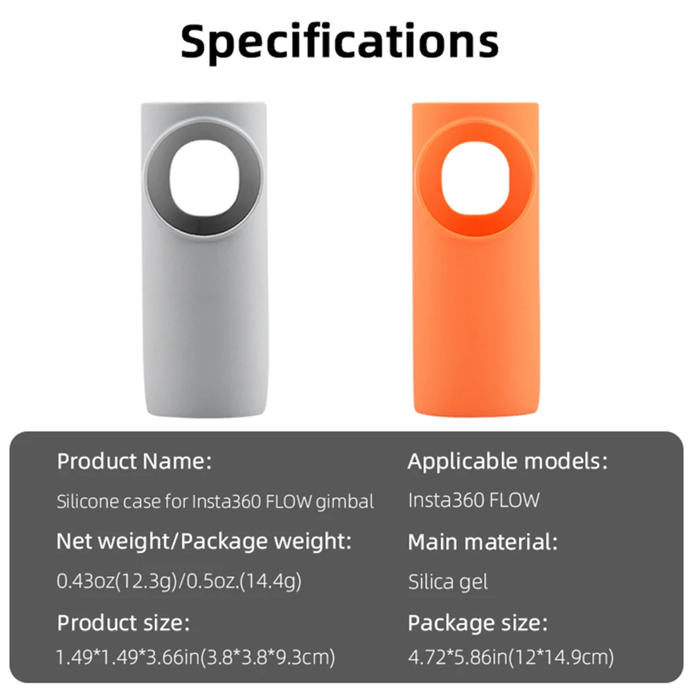 Casing silikon Anti gores, cangkang pelindung Gimbal genggam lengan Gimbal untuk Insta360 aliran/aliran Pro Gimbal Stabilizer