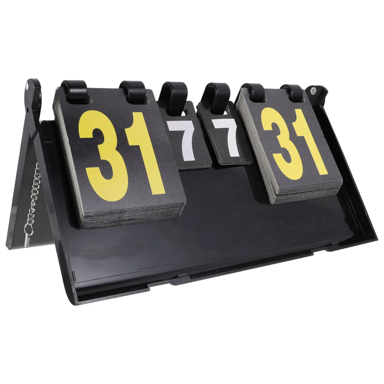1Pcs Score Flipper 4-Digit Waterproof Scoreboard for Sports Games Table Tennis Badminton Basketball Volleyball Clear Structure