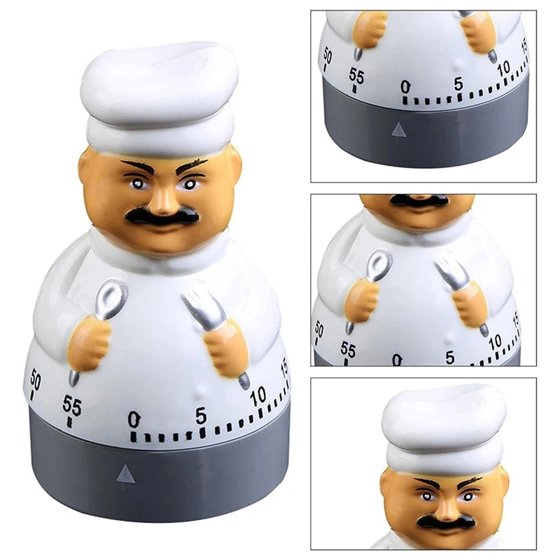 1 PCS Egg Timer Short-Term Alarm Clock, As Shown Plastic+Metal Cooking Baking Mechanical Countdown Timer Cooking Timer