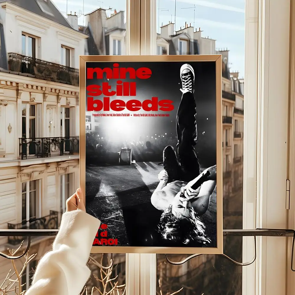 ملصق Singer The Kid L_LAROI MAYBE ملصق جداري مزخرف مطبوع عليه صورة جدارية لديكور غرفة المعيشة المنزلية والممر #4