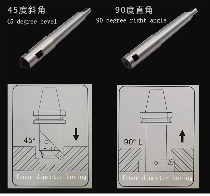 1PC New Bench Drill Mohs 2# Taper Shank Boring Bar Float Boring Hole Boring Knives Adjustable Toolholder Drill Press