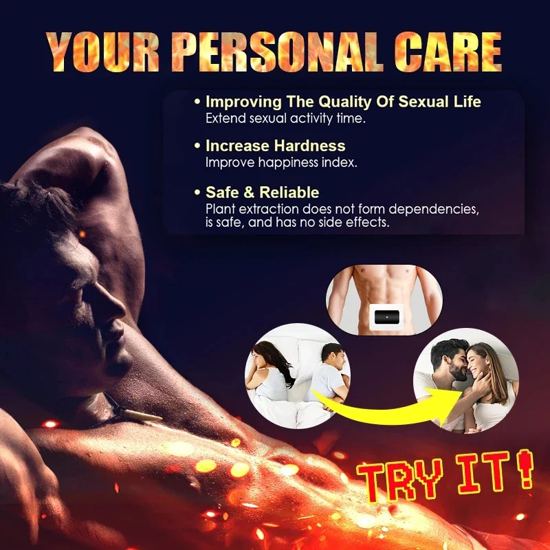 Male Enhancement Patch Men Enhance Endurance Strength Stamina Energy Booster Kidney Erection Size Enlargement Hua Tuo Plaster