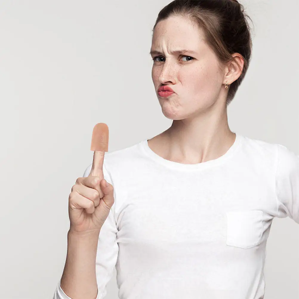 

10Sets Trick Props Silk Vanishing Fake Thumb Tips Realistic Fingernails Stage Show Prank Plaything Illusion Equipment