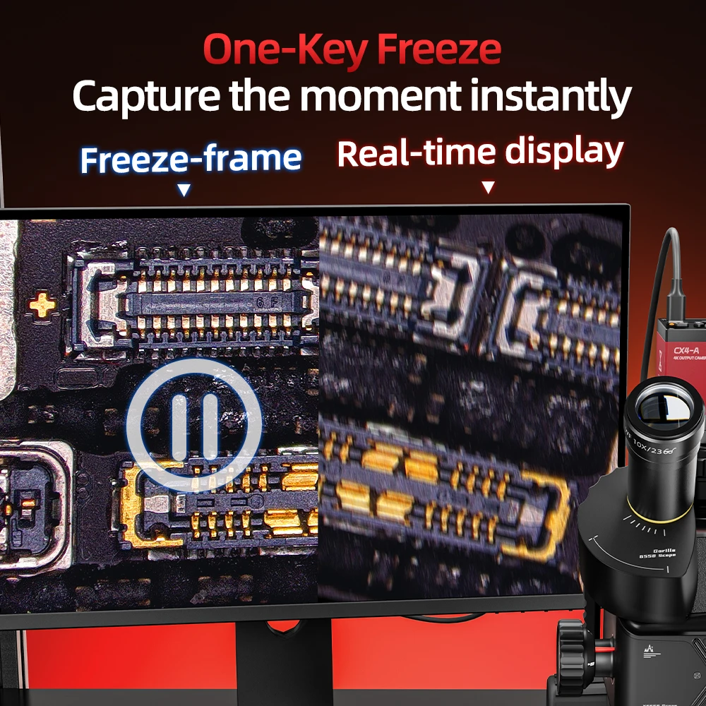 MEGA-IDEA CX4-A CMOS 4K كاميرا صناعية 5X تكبير رقمي للتحكم عن بعد عملية 4K كاميرا مجهر لإصلاح اللحام #6