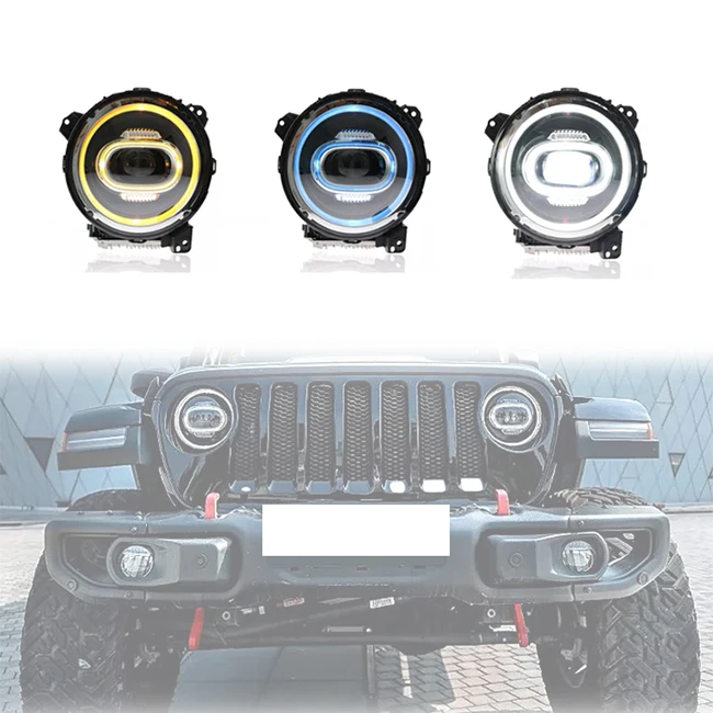 

LUMA 2018+ For Jeep Wrangler JL Gladiator JT Car Accessories New 12V Headlight Headlamp Turn Signal Light 6500k Color