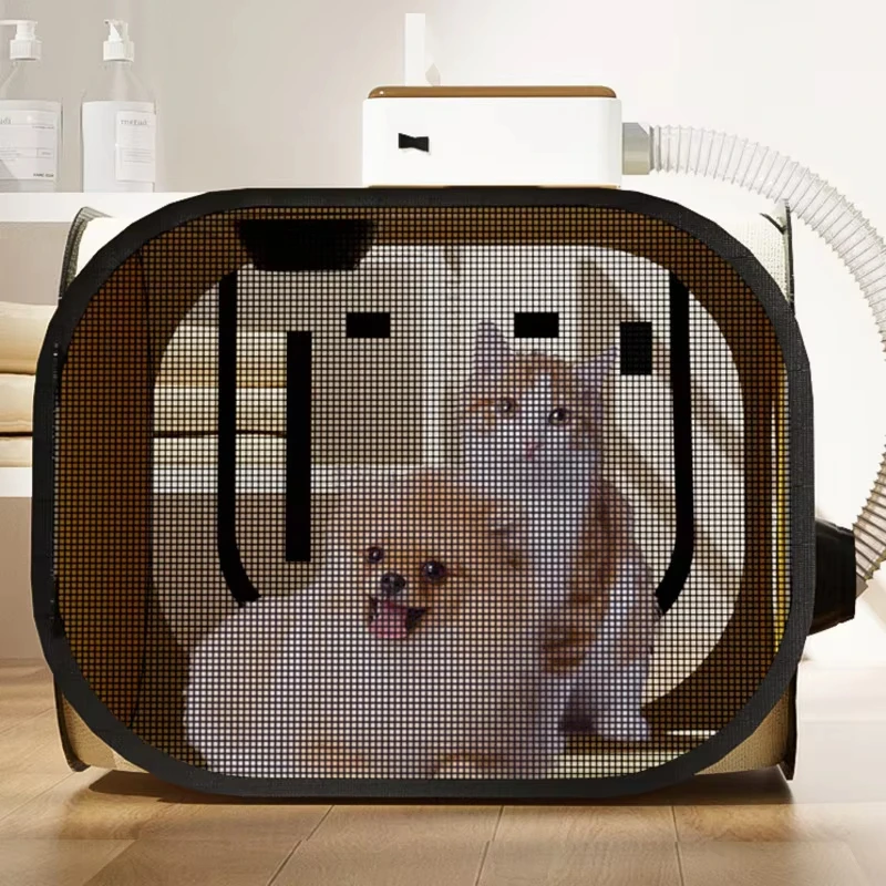 Silent Pet Drying Box, Circulating Breathable Blow Dryer,Constant Temperature, 39 Degrees Dogs Hairdryer, Folding Grooming Dryer