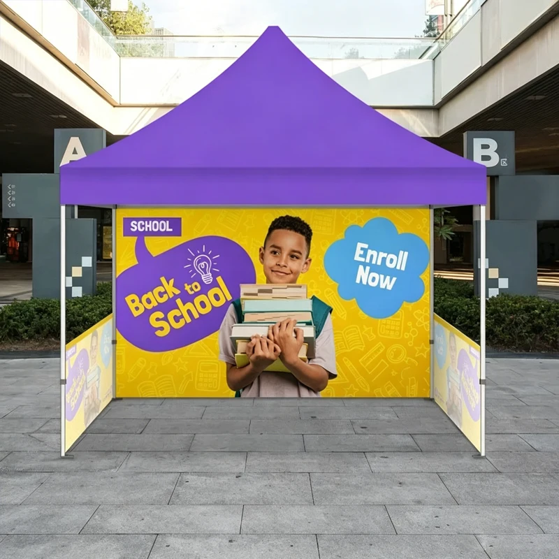 Custom Fireproof Canopy Tent Any Message Print Tradeshow Business Advertising Indoor/Outdoor Events Parties Tent
