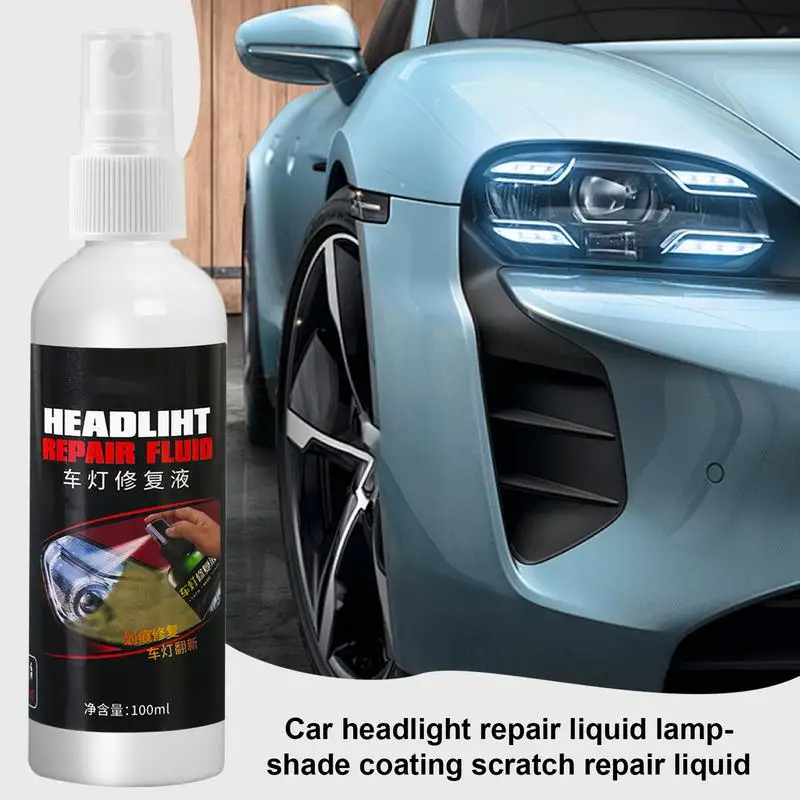 Спрей для восстановления фар, защита от ультрафиолета, польский спрей, длительная защита, жидкость для покрытия фар автомобиля