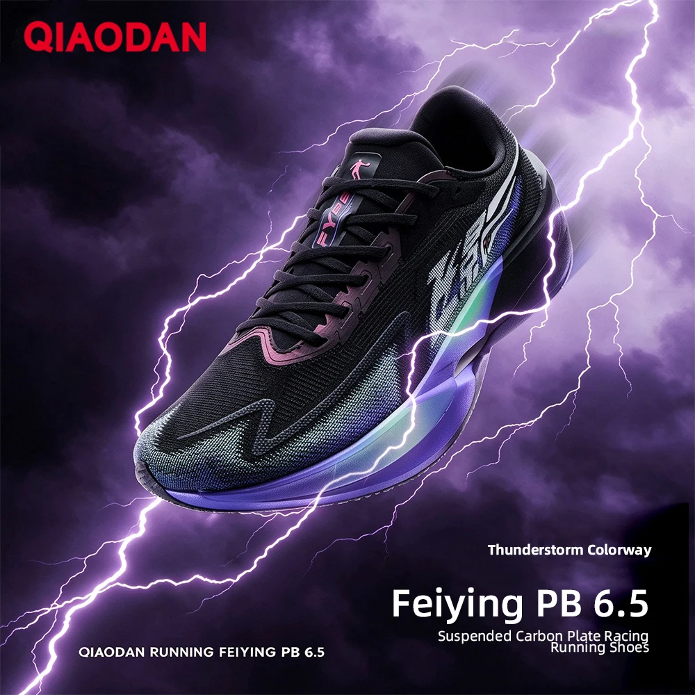QIAODAN Feiying PB6.5 Men's Marathon Racing Running Shoes 2026 Carbon Plate High Rebound Winter Breathable Sneakers QDB023264299