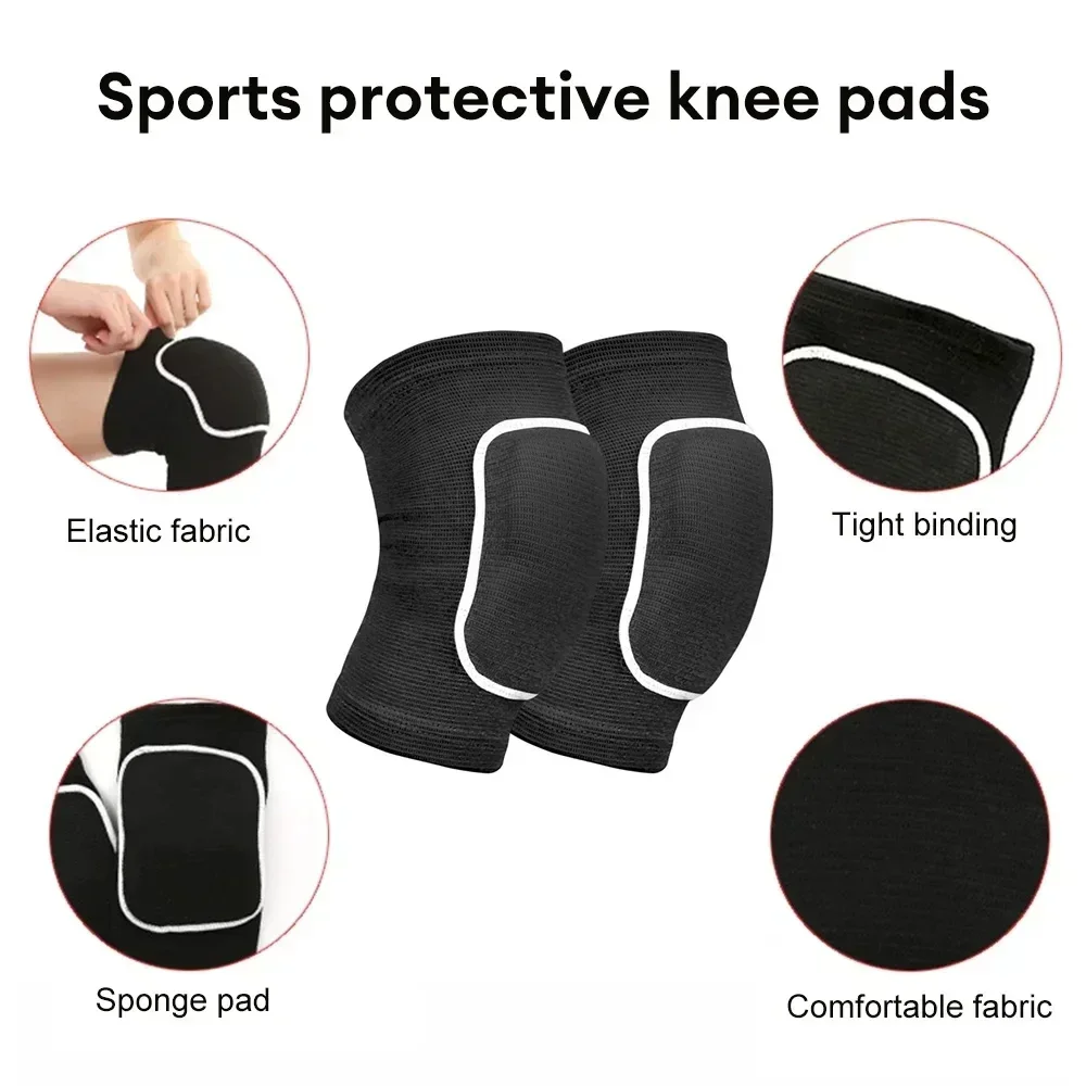 Short Sports Knee Pads for Children and Teenagers Thickened Sponge To Protect Joints Basketball and Football Protective Gear