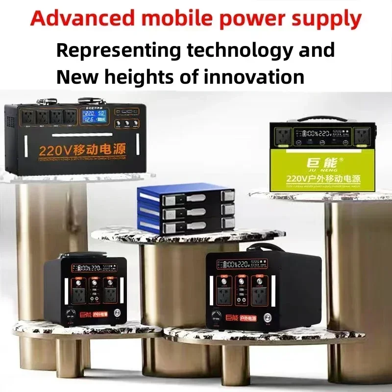 مصدر طاقة متنقل خارجي Lifepo4 220 فولت 2000 وات سعة كبيرة محمول منزلي، تخييم، احتياطية لتخزين الطاقة في حالات الطوارئ #3