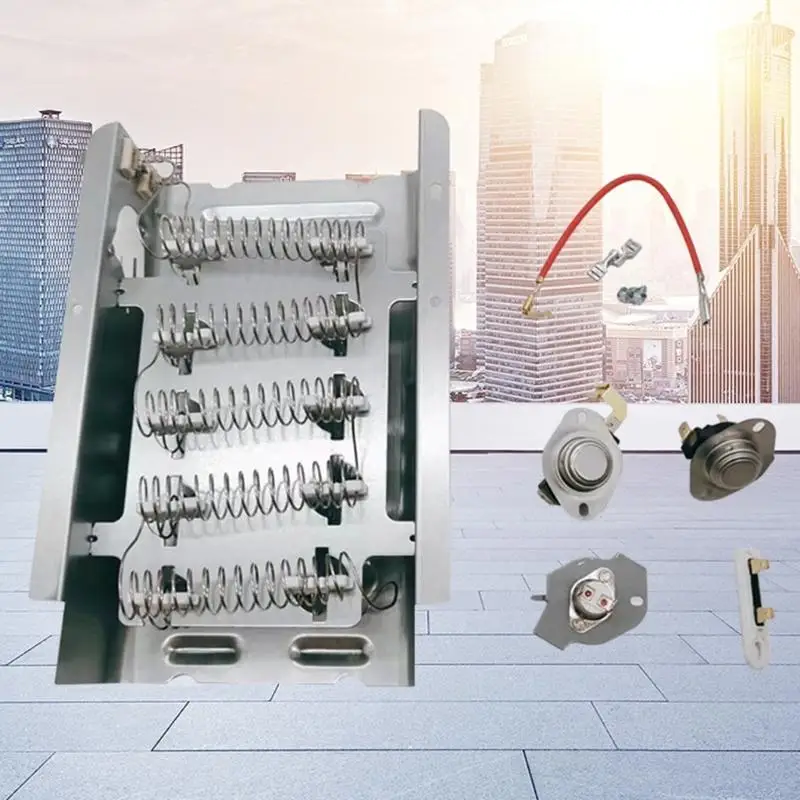 جزء تسخين مجفف U0DE مع ترموستات وتبديل حراري باستبدال الجزء من لوحة التسخين مجموعة مجموعة سخان المجفف مجموعة