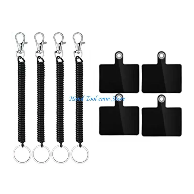 

H37F Lanyard Tether for Adult Teen Universal Stretchy Strap with Patches