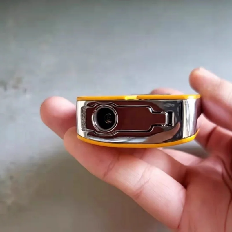 ولاعة غاز البيوتان المعدنية المقاومة للرياح، ولاعة سيجار محمولة بثلاثة لهب باللون الأزرق مع لكمة السيجار، ولاعة سيجار للرجال #2