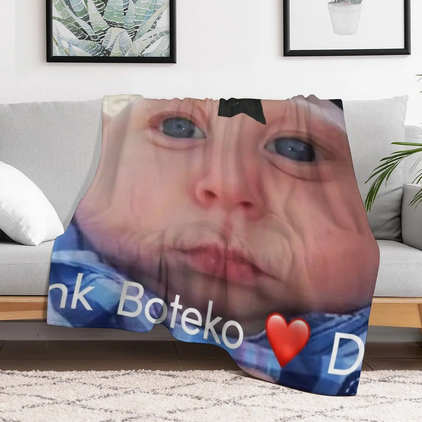 

Jank Boteko Throw Blanket Quilt anime Retros Blankets
