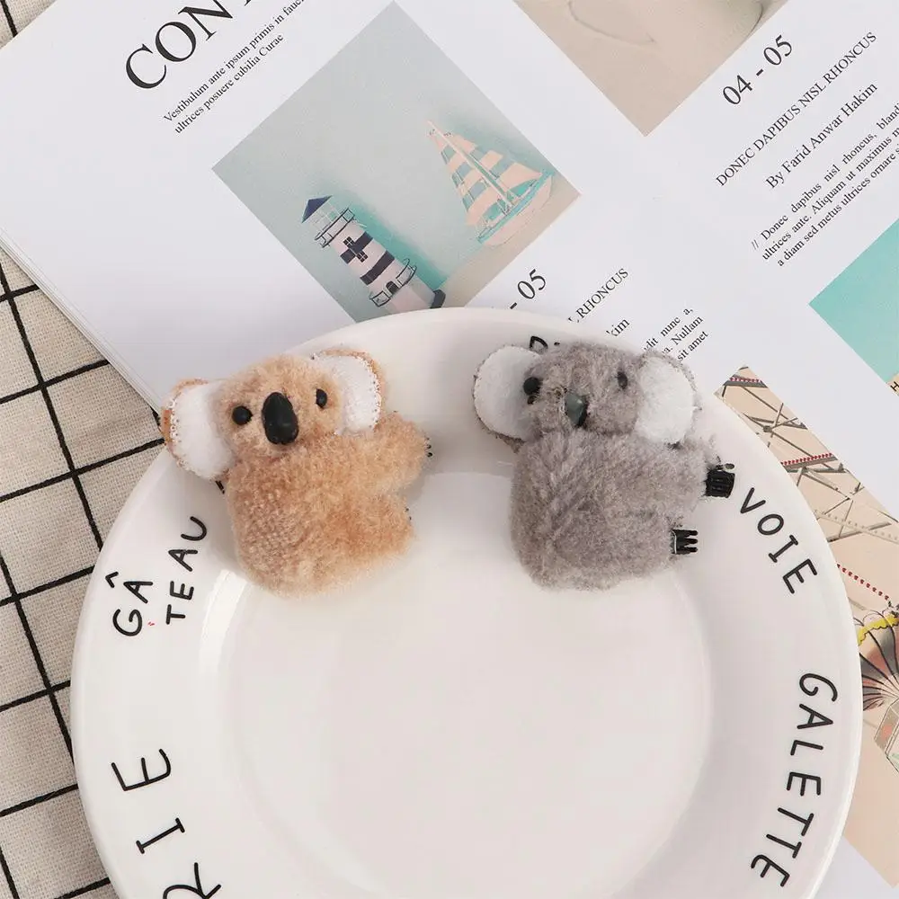 

Заколка для волос коала женская с плюшевыми животными