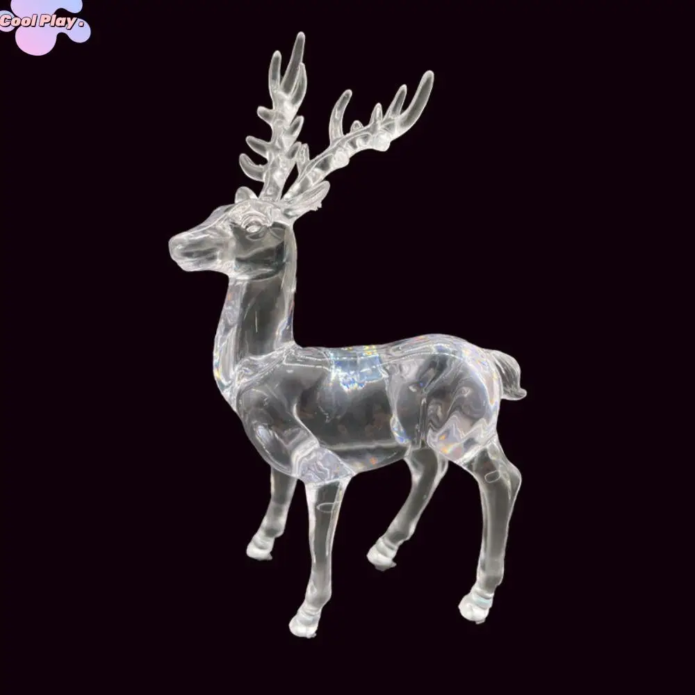 

Creative Simulation Acrylic Deer Acrylic Deer Crystal Deer Elk Cute Room