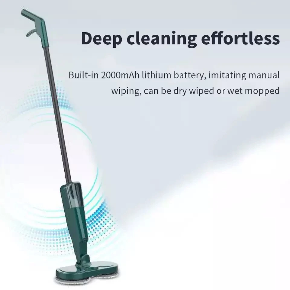 Mop elettrico per pavimenti Mop Spray per uso domestico Mop a spruzzo d\'acqua bagnato e asciutto multifunzionale portatile senza fili Mop elettrico