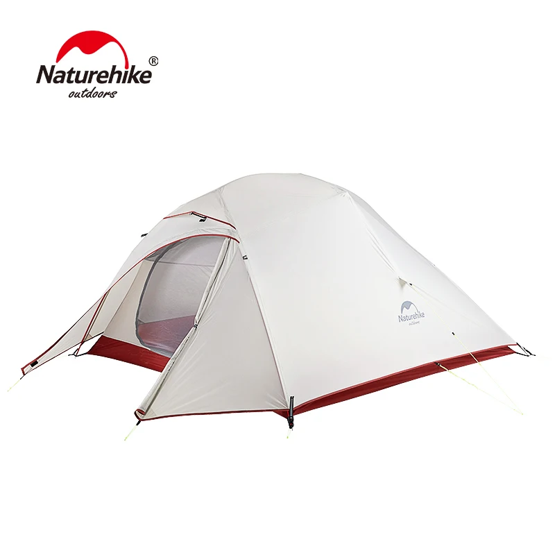 Naturehike CloudUp 3 Upgrade Camping Tent 1.4kg Ultralight 3 Persons Hiking Tent PU 4000mm Rainproof Breathable Tents With Mat