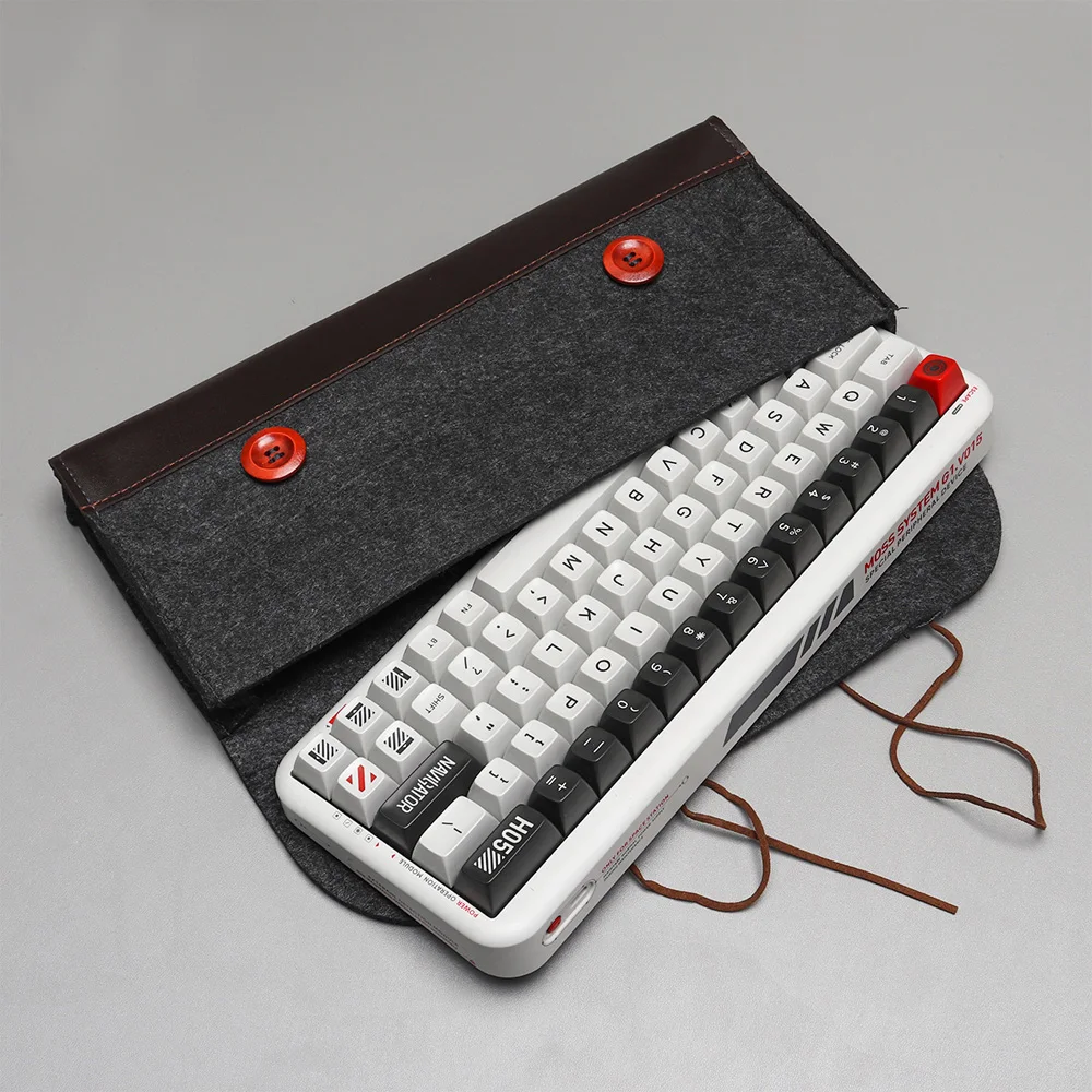 PU Felt Keyboard Carrying Case Bag Mechanical Keyboard Suitcase Portable Storage Cover Dust Bag