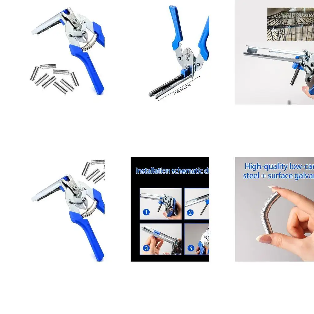 

Y1UD 600pcs M Clips Bundled Wire Fence Tool High Strength Steel Cage Binding Pliers For Pet Enclosures & Poultry Cages