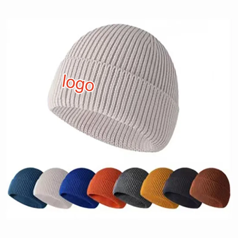 

Autumn Winter Knitted Hat for Men Women Hip Hop Hat Melon Cap Simple Warmer Skullies Beanies Solid Trendy Style Casual Elastic