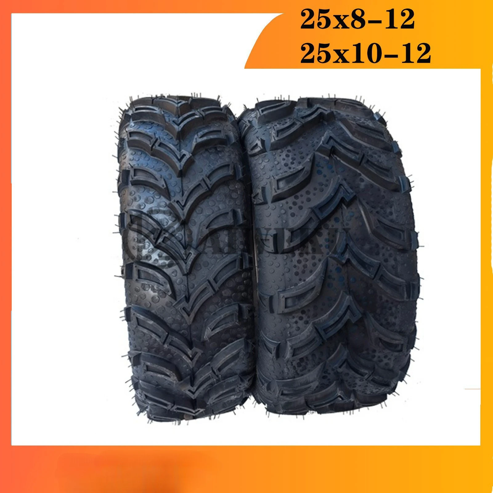 

All-terrain Four-wheel Carding ATV Tires 25x8-12 Inch Modified Accessories 25x10-12 Off-road Tires