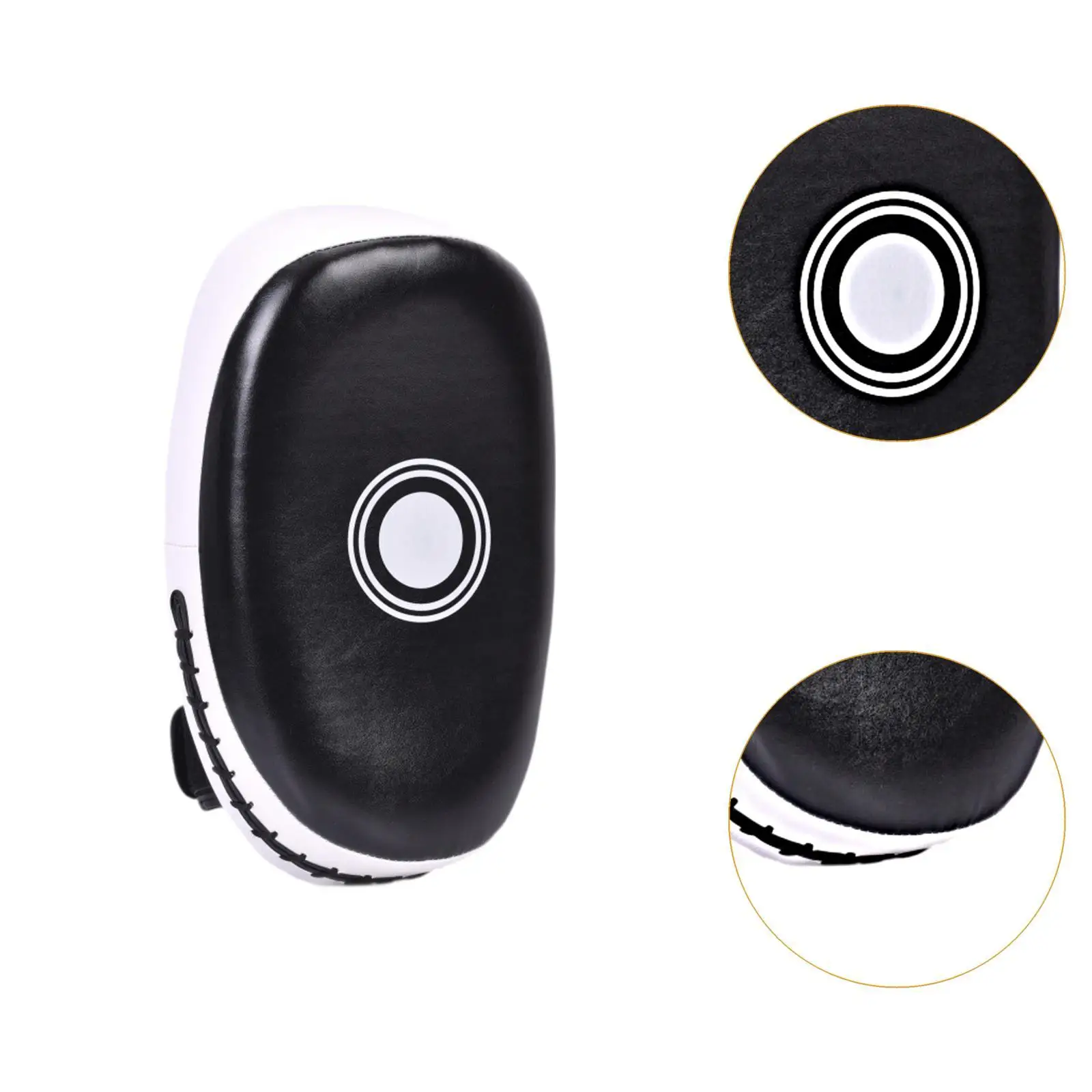 Curved Kick Pad PU Leather Sparring Pad Muay Thai Coaching Pad Foot Target for Competition Kickboxing Karate Practicing Exercise