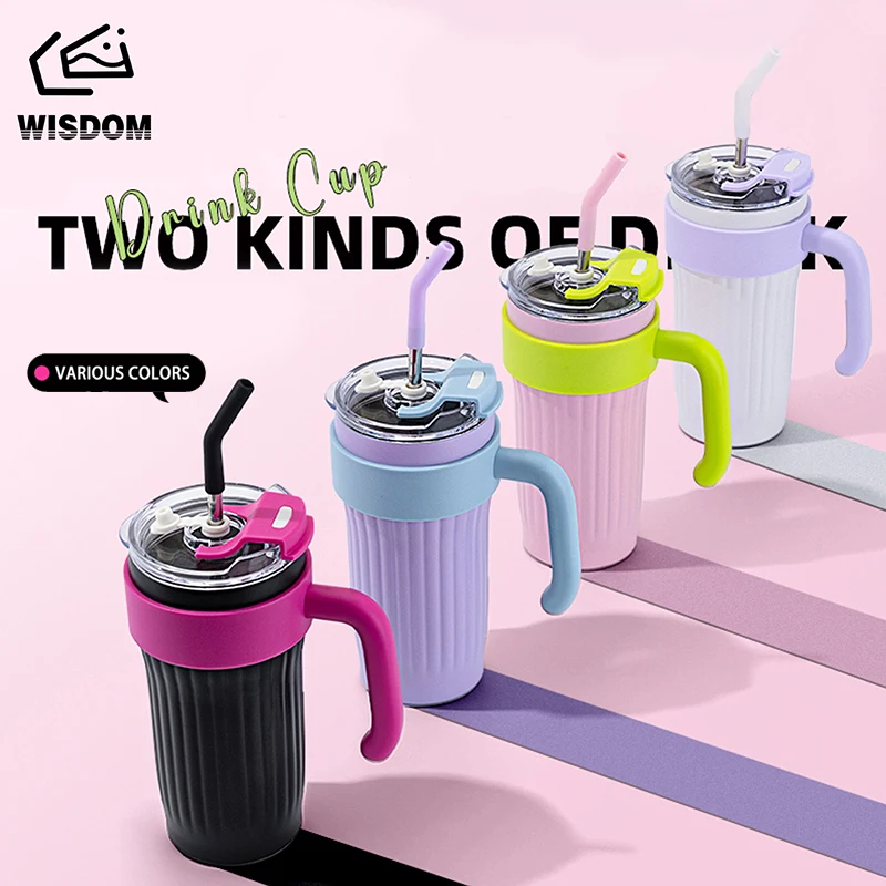 860ML Coffee Cup Stainless Steel Thermos Bottle Cold And Hot Insulated Cup Travel Gym Thermos Mug Vacuum Flask Car Water Bottle