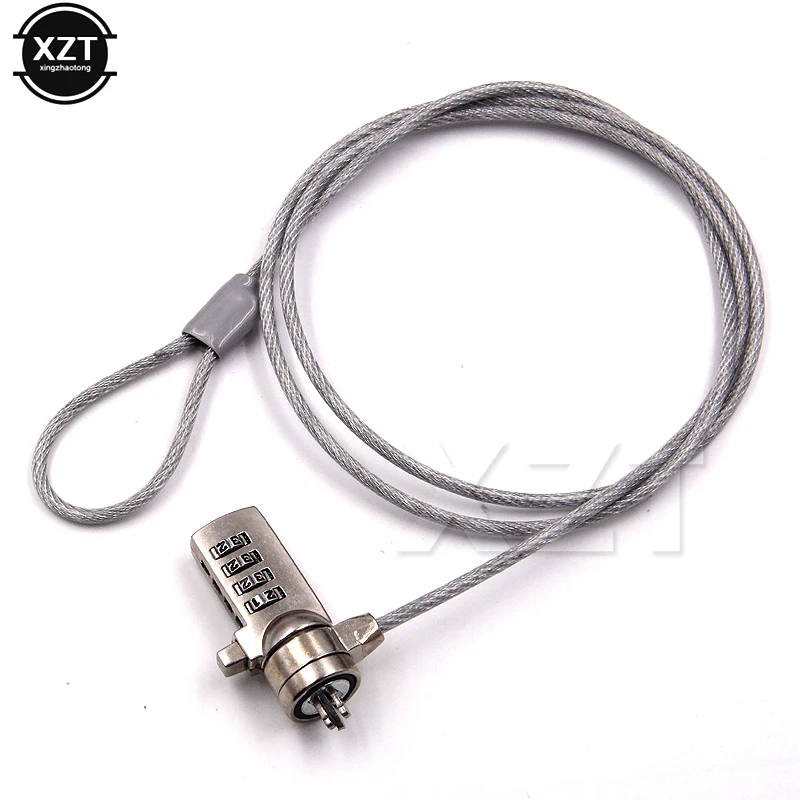 High Quality 4 Digit Password Security Cable Chain Computer Lock Anti-theft Key Chain For Notebook PC Laptop NEWEST