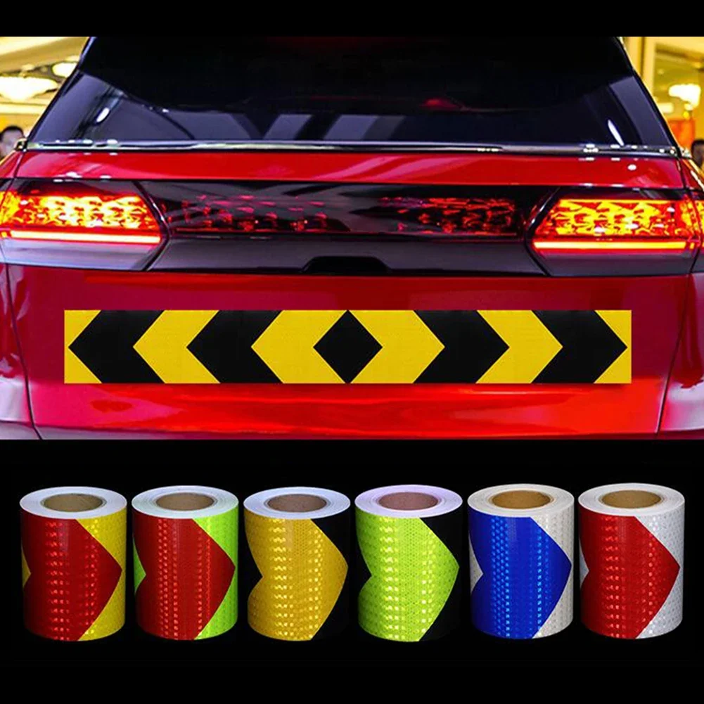 5x300cm Arrow Reflective Tape Car Sticker Safety Warning Mark Self Adhesive Tape