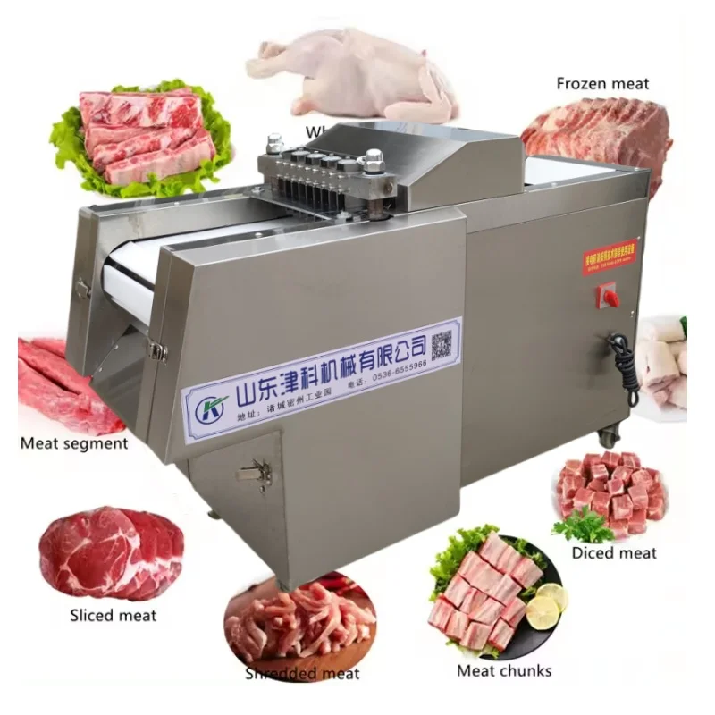 

CE Fast frozen meat cube cutting machine frozen chicken duck meat beef dicer cutter whole chicken with bone dicing machine