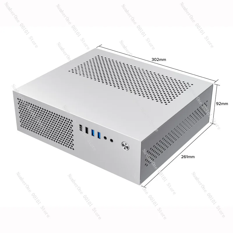 

New A10 mini horizontal vertical MATX24 * 24 main board small 1U power supply 7.3LHTPC computer case