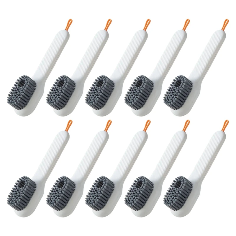 Multifunctional Liquid Shoe Brush, Press-Type Cleaning Brush, Cleaning Tool Soft-Bristled Clothing Cleaning Brush