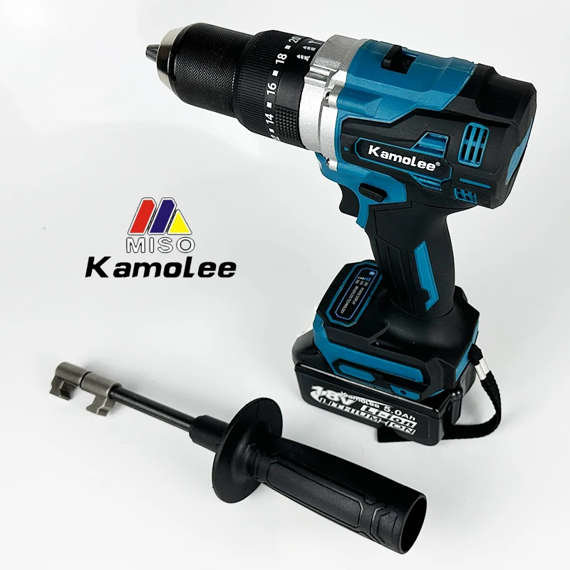 Imagem -05 - Kamolee-brushless Electric Impact Drill Ice Breaking Chave de Fenda sem Fio Bateria de Lítio Broca Manual 13 mm 10 mm