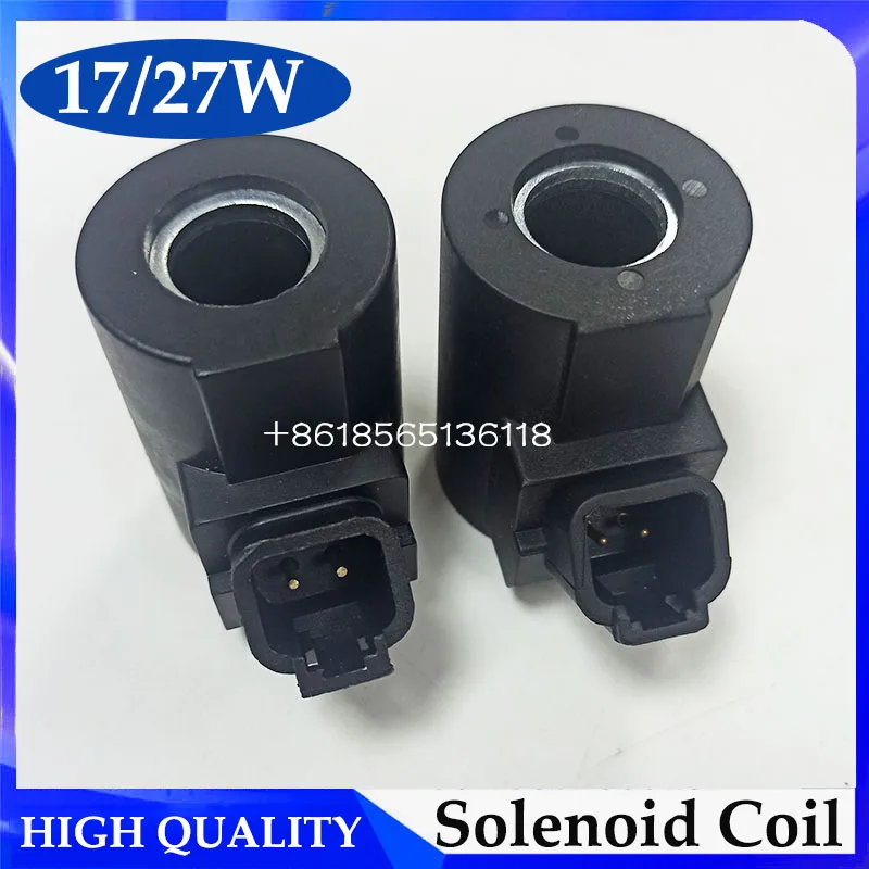 280151 280153 Excavator Electric Parts Solenoid Valve Coil 24V 17W 27W Excavator Parts Interior Parts