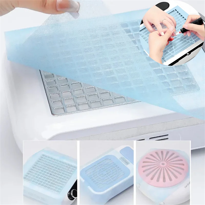 

100 шт. одноразовый вакуумный пылесборник для дизайна ногтей, нетканая фильтровальная бумага, маникюрная машина, пылевой фильтр, чистая фильтровальная бумага