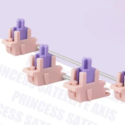MMD Princess Plate Mounted Stabilizer V2 New for Custom Mechanical Keyboard 2u 6.25u Alice Cream Holy Panda POM Pink Pre Lubed