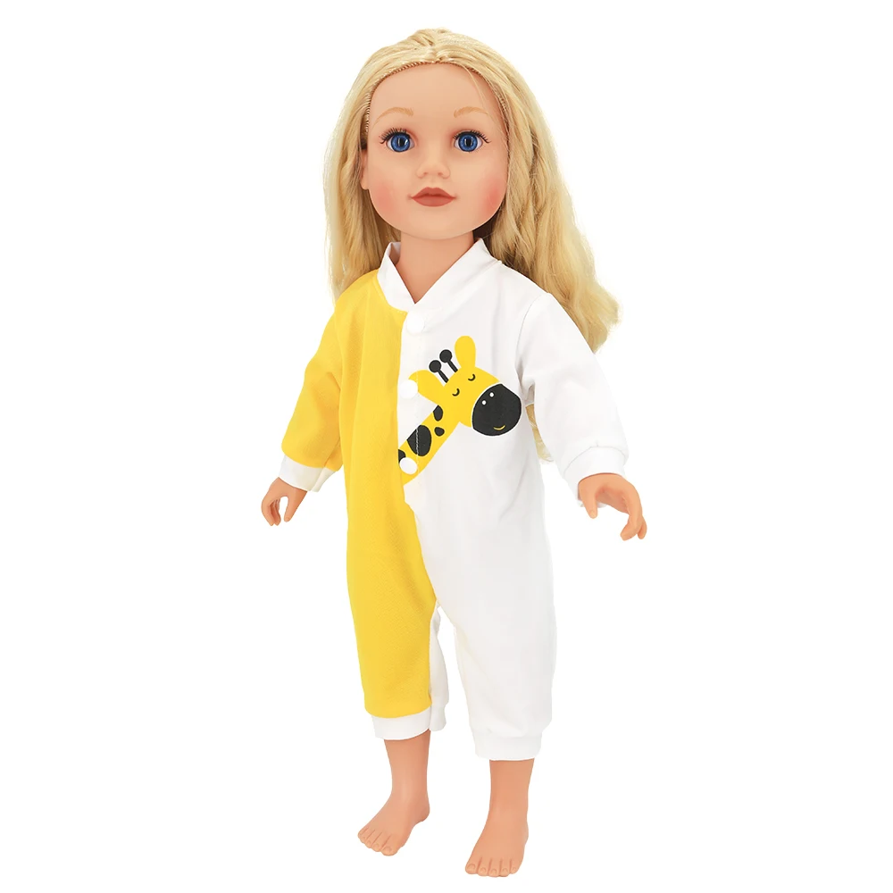 Doll Unicorn Cartoon Clothes for 17-18 Inch Doll 43cm Baby New Born Clothes 18 Inch Doll accessories Holiday And Birthday Gift
