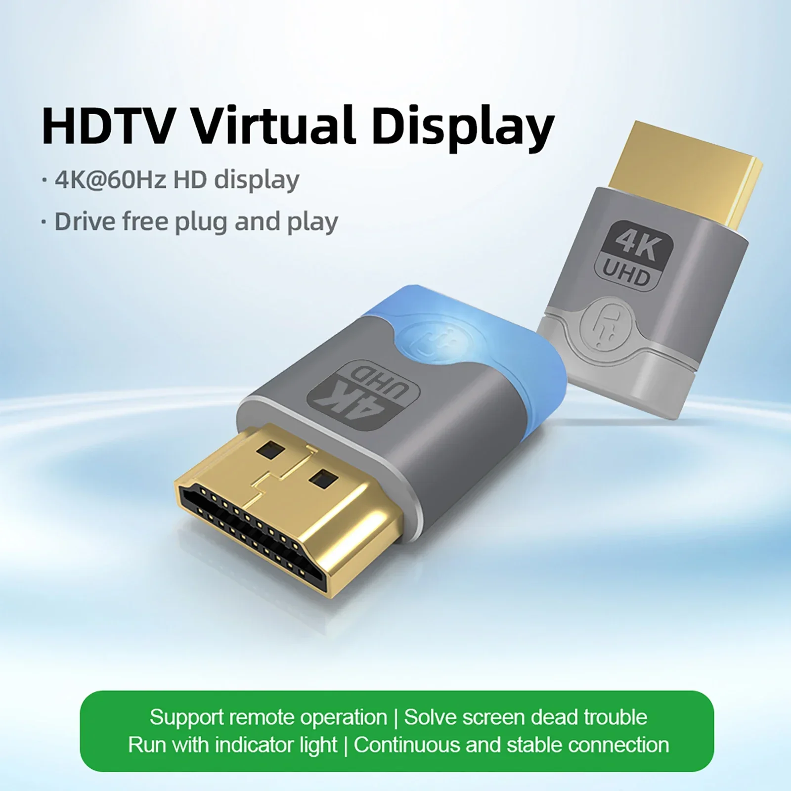 4K HDMI Dummy Plug DP VGA DVI Mini DP Display Emulator Virtual Monitor Headless Display Adapter EDID Emulator EDID Headless