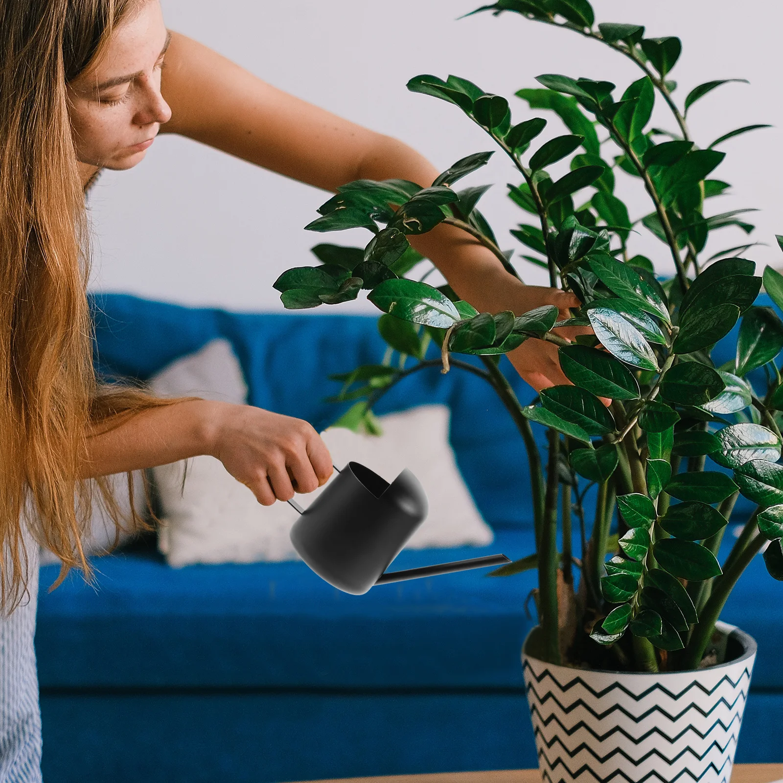 

Long Spout Stainless Steel Watering Pot for Houseplants Grass Easy Grip Comfortable Handle No Spill Precision